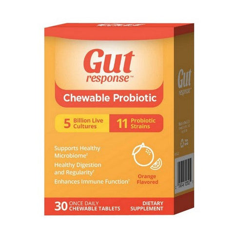 Gut Response, GUT Response Chewable Probiotic, 30 Capsule Gut Response
