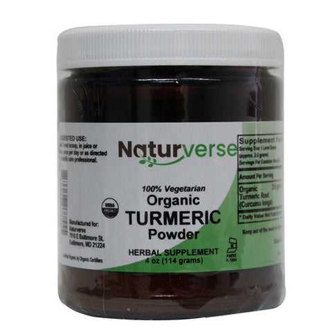 Naturverse, Organic Turmeric Root Powder, 4 Oz Naturverse