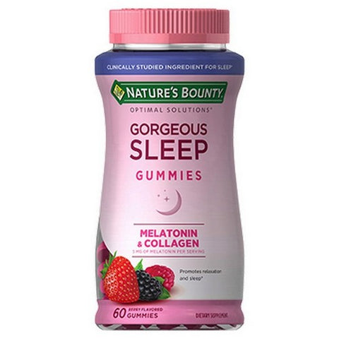 Nature's Bounty, Gorgeous Sleep Gummies Melatonin With Collagen, 60 Count Nature's Bounty