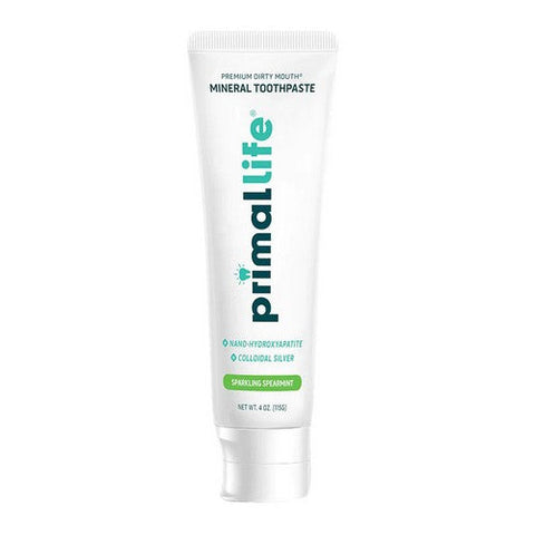Primal Life Organics, Sparkling Spearmint Mineral Toothpaste, 4 Oz Primal Life Organics