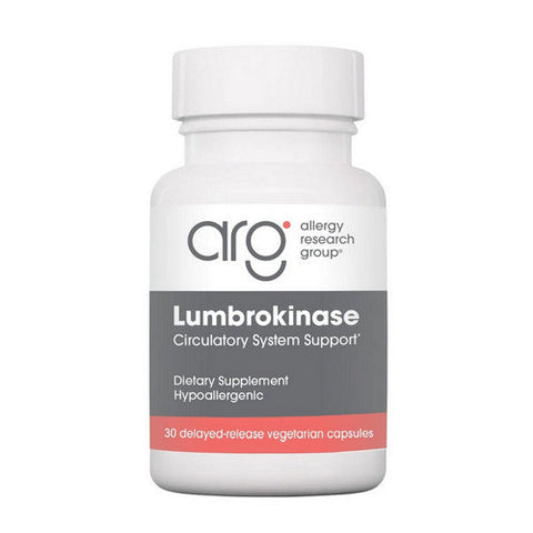 Nutricology/ Allergy Research Group, Lumbrokinase Circulatory System Support, 60 Veg Caps Nutricology/ Allergy Research Group