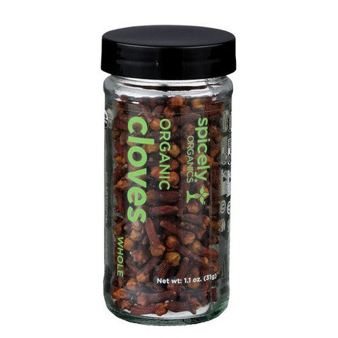 Spicely Organics, Organic Whole Clove, 1.1 Oz (Case Of 3) Spicely Organics