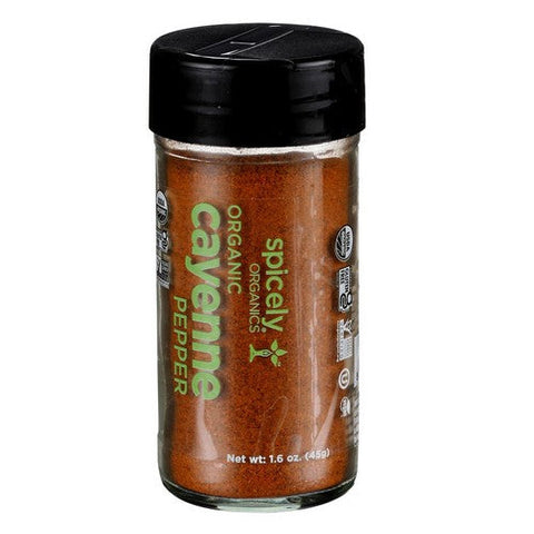 Spicely Organics, Organic Cayenne Pepper, 1.6 Oz (Case Of 3) Spicely Organics