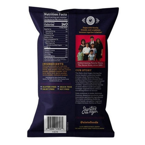 Siete, Fuego Kettle Cooked Potato Chips, 5.5 Oz (Case Of 6) Siete
