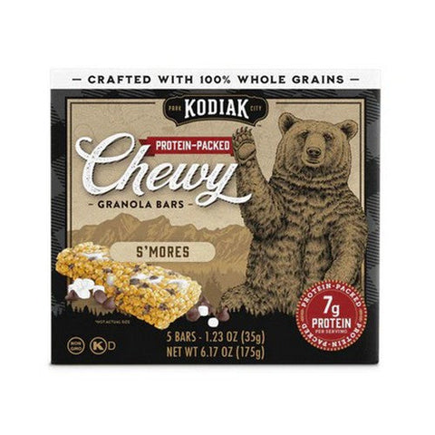 Kodiak Cakes, Chewy Granola Bars S'Mores, 6.17 Oz (Case Of 12) Kodiak Cakes