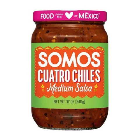 Somos, Cuatro Chiles Taqueria Salsa, 12 Oz (Case Of 6) Somos