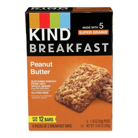 Kind, Breakfast Peanut Butter Bars, 10.58 Oz (Case Of 5) Kind