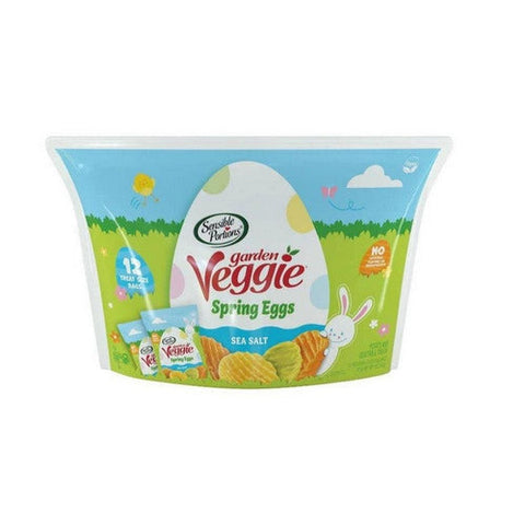 Sensible Portions, Garden Veggie Chips Spring Easter Eggs Sea Salt, 6 Oz (Case Of 12)