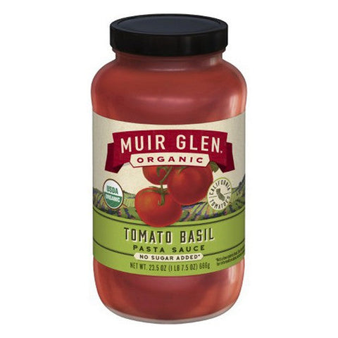 Muir Glen, Organic Tomato Basil Pasta Sauce, 23.5 Oz (Case Of 12)
