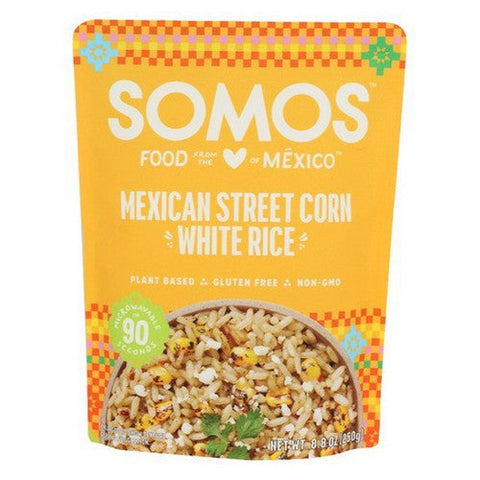 Somos, Street Corn White Rice Ready To Eat, 8.8 Oz (Case Of 6) Somos