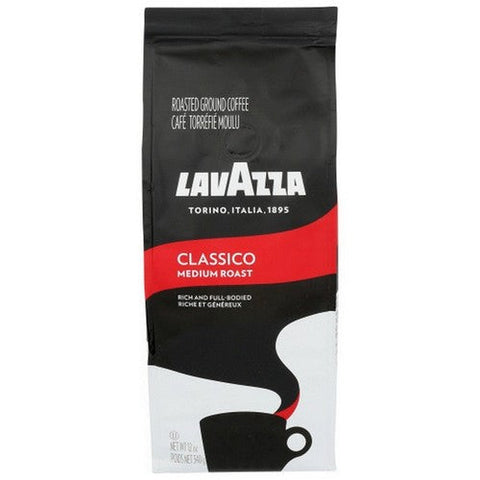 Lavazza, Classico Medium Roast Ground Coffee, 12 Oz(Case Of 6) Lavazza