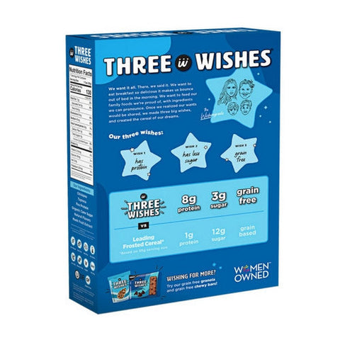 Three Wishes, Frosted Grain Free Cereal, 8.6 Oz(Case Of 6) Three Wishes