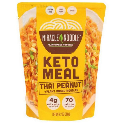 Miracle Noodle, Keto Meal Thai Peanut, 9 Oz(Case Of 6) Miracle Noodle