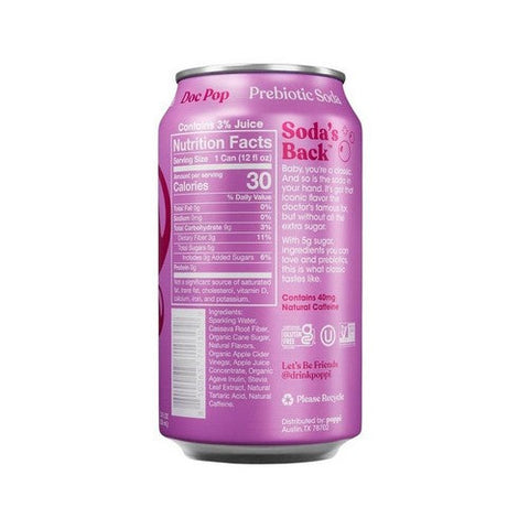 Poppi, Prebiotic Soda Doc Pop, 12 Oz(Case Of 12)