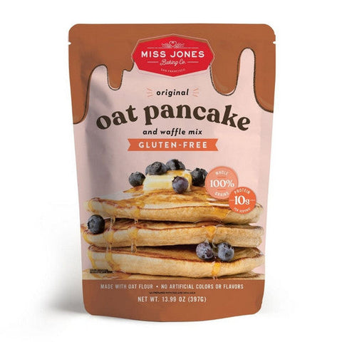Miss Jones Baking Co, Oat Pancake & Waffle Mix Original, 13.99 Oz(Case Of 6) Miss Jones Baking Co