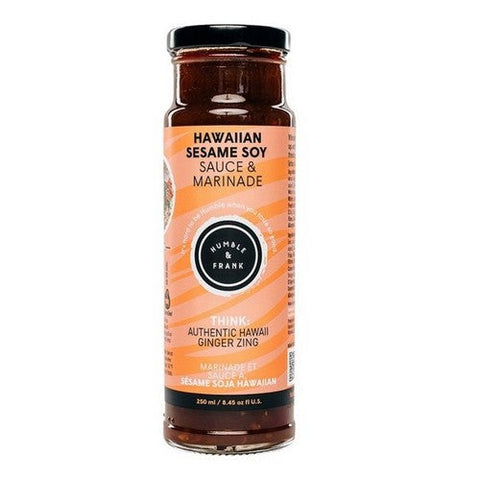 Humble And Frank Foods, Hawaiian Sesame Soy Sauce And Marinade, 8.45 Oz(Case Of 6) Humble And Frank Foods