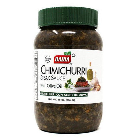 Badia, Chimichurri Steak Sauce With Olive Oil, 16 Oz(Case Of 12) Badia