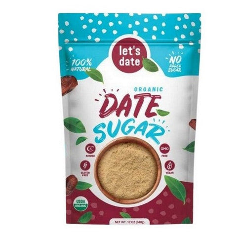 Lets Date, Organic Date Sugar, 12 Oz(Case Of 6) Lets Date