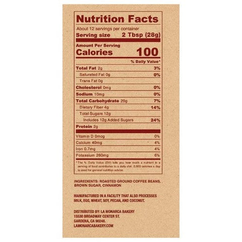 La Monarca Bakery, Cafe De Olla, 12 Oz(Case Of 6)