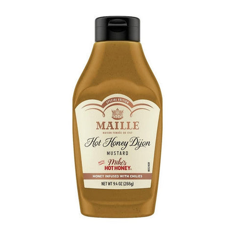 Maille, Mustard Hot Honey Dijon Squeeze Bottle, 9.4 Oz(Case Of 6)