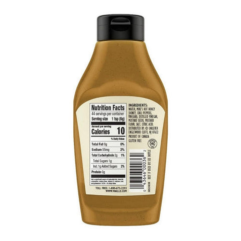 Maille, Mustard Hot Honey Dijon Squeeze Bottle, 9.4 Oz(Case Of 6) Maille
