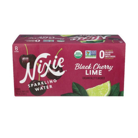 Nixie, Sparkling Water Black Cherry Lime , 96 Oz(Case Of 3) Nixie