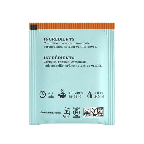 Stash Tea, Cinnamon Vanilla Chamomile Tea, 18 Bags(Case Of 6) Stash Tea