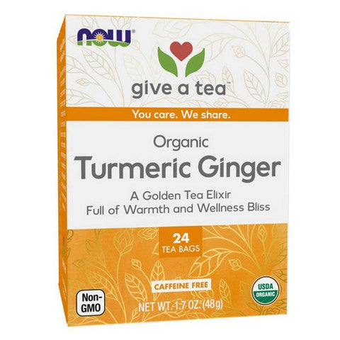 Now Foods, Turmeric Ginger Organic Tea, 24 Bags Now Foods