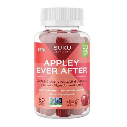 SUKU Vitamins, Appley Ever After Apple Cider Vinegar, 50 Gummies SUKU Vitamins