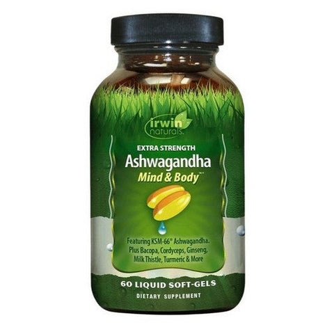 Irwin Naturals, Extra Strength Ashwagandha, 60 Softgels Irwin Naturals