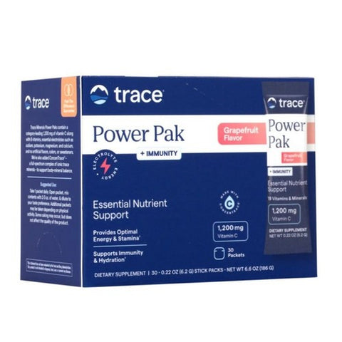 Electrolyte Stamina Power Pak + Immunity Grapefruit Effervescent 30 Packets by Trace Minerals