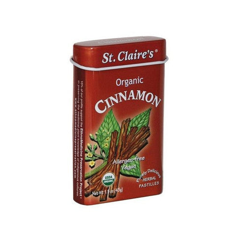 St. Claire's, Organics Cinnamon Pastilles, 1.5 Oz St. Claire's