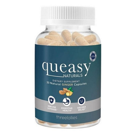 Three Lollies, Queasy Naturals Ginger, 30 Capsules Three Lollies