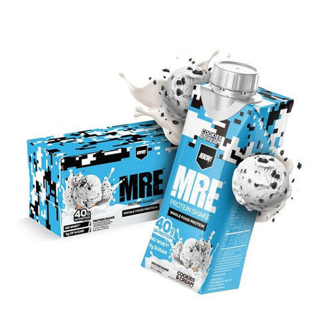 JST WRK Energy, MRE Protein Shake Cookies And Cream, 12 Count JST WRK Energy