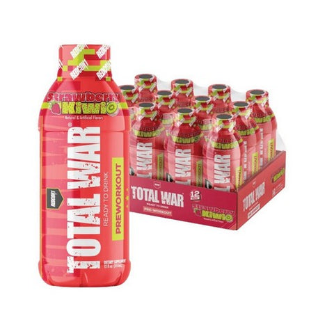 JST WRK Energy, RedCon1 Total War Strawberry Kiwi, 12 Count JST WRK Energy