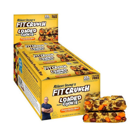 Pure Protein, Fit Crunch Loaded Cookie Bar Peanut Butter Blast, 12 Count Pure Protein