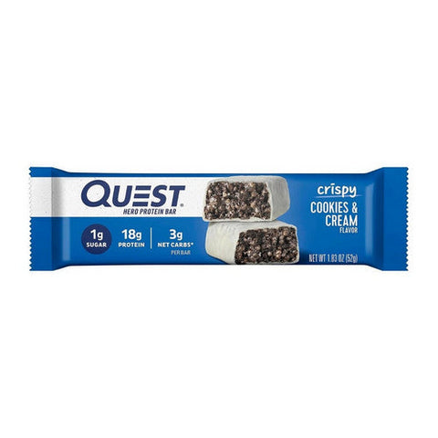 Pure Protein, Hero Protein Bar Crispy Cookies And Cream, 12 Count Pure Protein