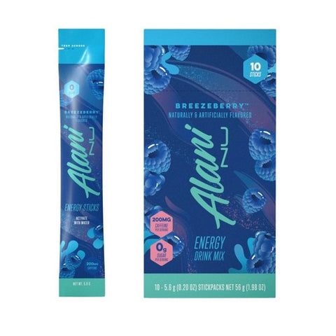 Energy Stick Pack Breezeberry 10 Count by Alani Nu
