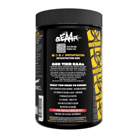 Mutant, Mutant GEAAR Tropical Fruit Punch, 378 Grams Mutant