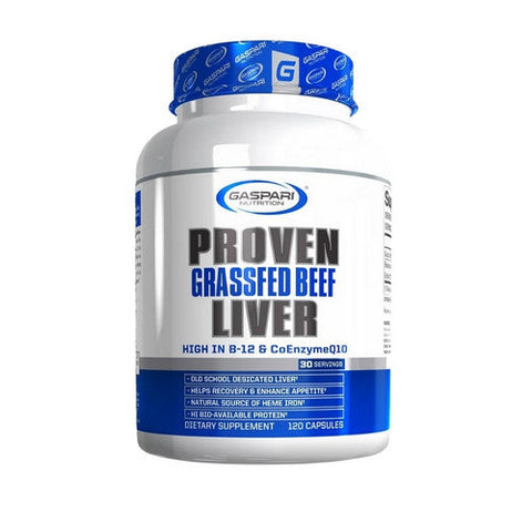 Gaspari Nutrition, Proven Grassfed Beef Liver, 120 Capsules Gaspari Nutrition