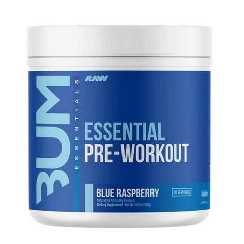 Raw Nutrition, CBUM Essential Pre-Workout Blue Raspberry, 400 Grams Raw Nutrition