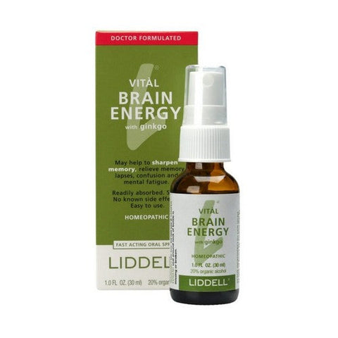 Liddell Laboratories, Brain Energy Spray With Ginkgo, 1 Oz