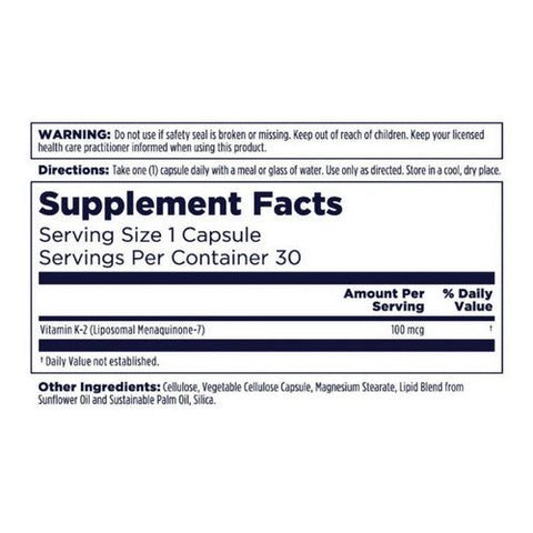 Kal, Liposomal K-2, 30 Count Kal