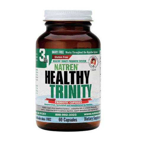 Natren, Healthy Trinity, Dairy Free, 60 Caps Natren