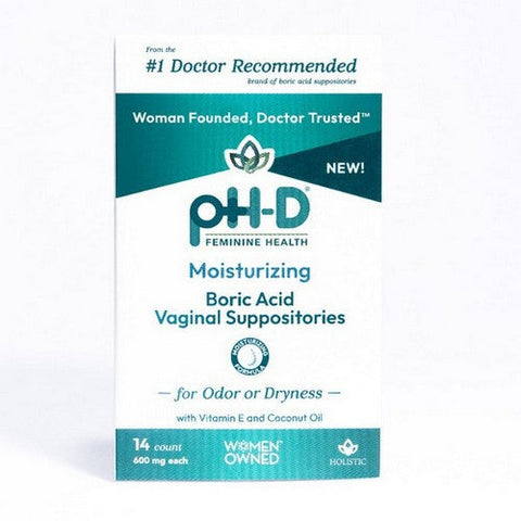ph-D Feminine Health, Boric Acid Vaginal Suppository, 14 Count ph-D Feminine Health