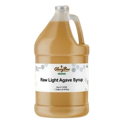 Glory Bee, Raw Light Agave Syrup, 1 Gallon Glory Bee