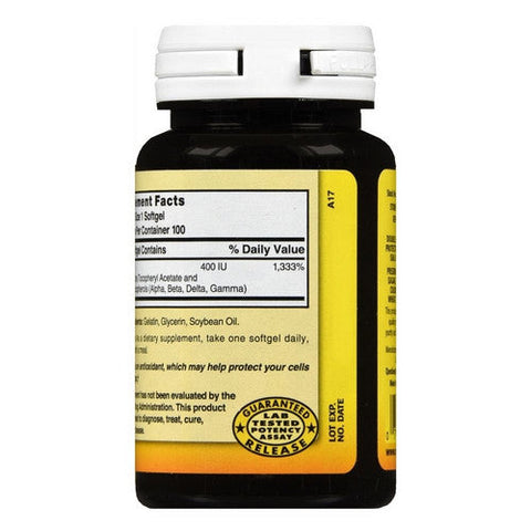 Nature's Blend, Vitamin E With Mixed Tocopherols, 400 IU, 100 Capsules Nature's Blend