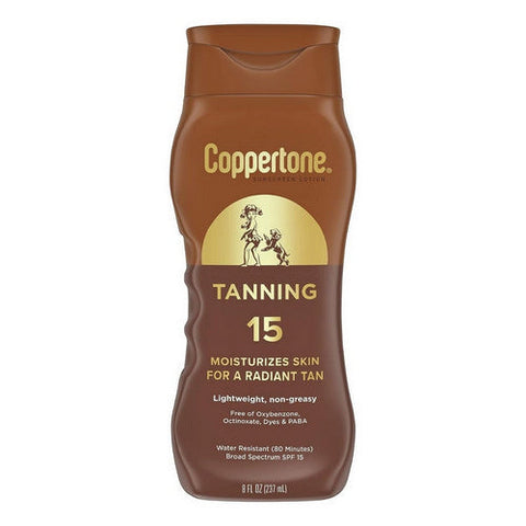 Coppertone, Tanning Sunscreen Lotion SPF 15, 8 Oz Coppertone
