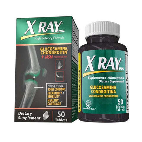X Ray, Dol Glucosamine Chondroitin And Msm, 50 Tablets X Ray