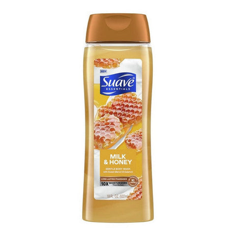 Suave, Essentials Gentle Body Wash Milk And Honey, 18 Oz Suave
